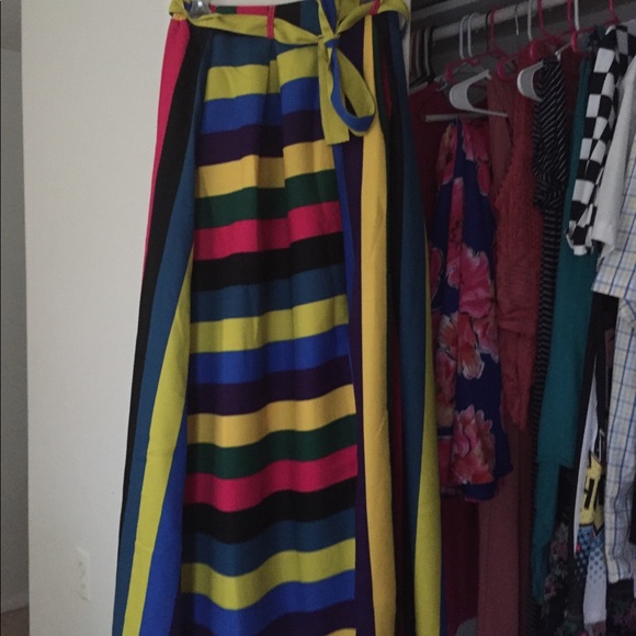 Long maxi cute multicolored maxi skirt - Picture 3 of 5